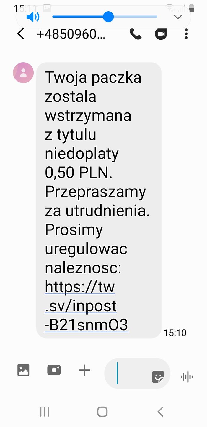 Fałszywy sms