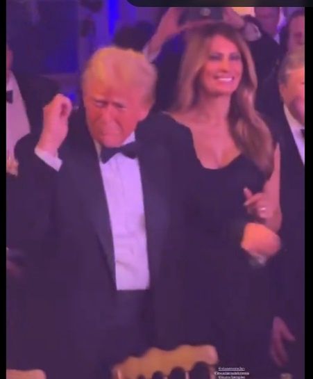 Melania Trump dokazuje z mężem na parkiecie 
