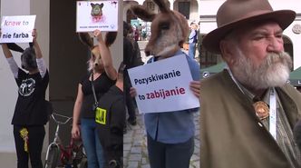 Obrońcy praw zwierząt protestowali w Szczecinie. "Krew to nie farba!"