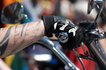 Rybnik: Motocykliści z całej Europy z klubu Bandidos MC na ulicach miasta.