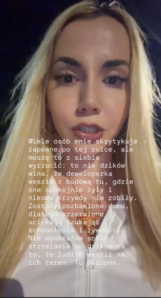Marianna Schreiber dokarmiała dziki