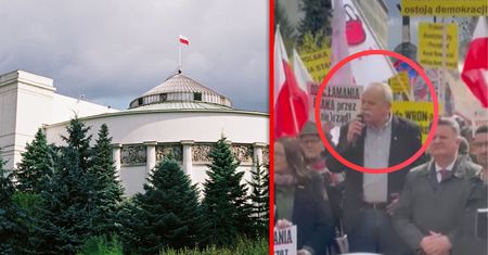 To krzyczeli do Tuska i Czarzastego. Protest PiS przed Sejmem ws. TK