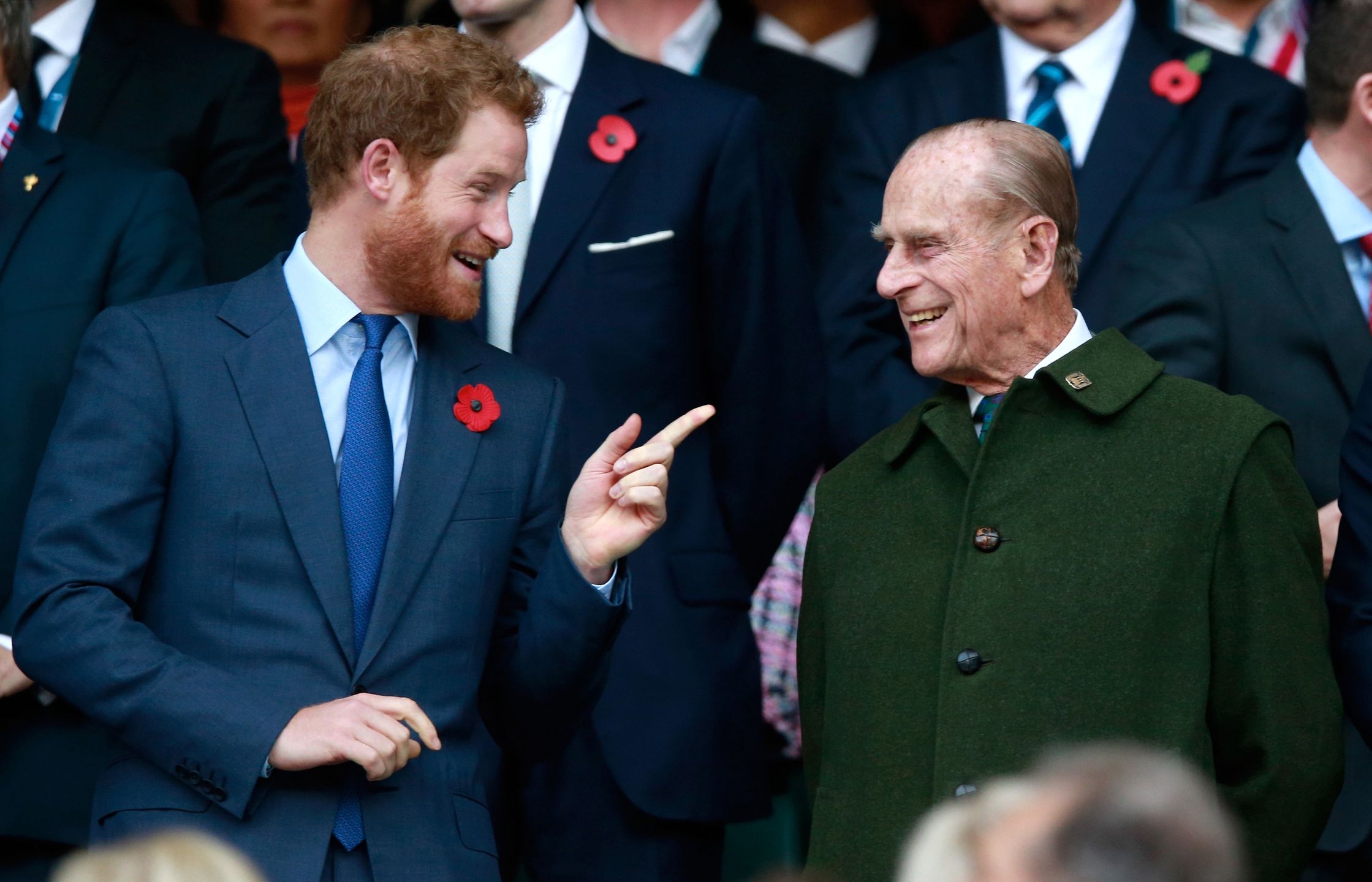 Książę Harry i książę Filip