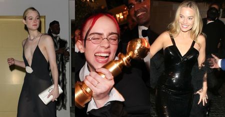 Złote Globy 2024. Tłum gwiazd pomknął na afterparty: niewyraźna Elle Fanning, uśmiechnięta Margot Robbie (ZDJĘCIA)