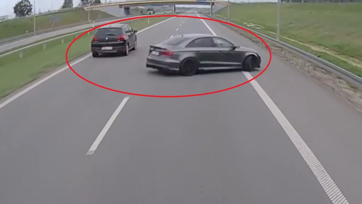 Kierujący zajechał drogę innemu kierowcy. Ten zdążył go ominąć