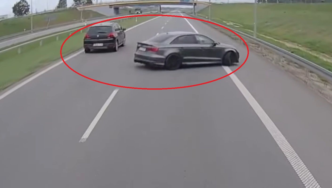 Kierujący zajechał drogę innemu kierowcy. Ten zdążył go ominąć