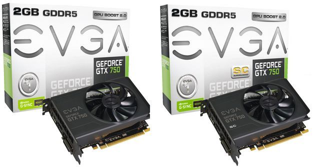 EVGA GeForce GTX 750 2 GB SC karta graficzna