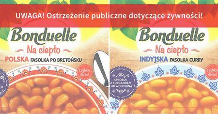 GIS wycofuje fasolkę Bonduelle. Fasolka po bretońsku i fasolka curry zostają wycofane ze względu na brak hermetycznego opakowania