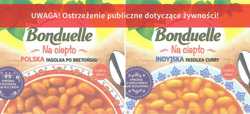 wycofano dwa produkty Bonduelle