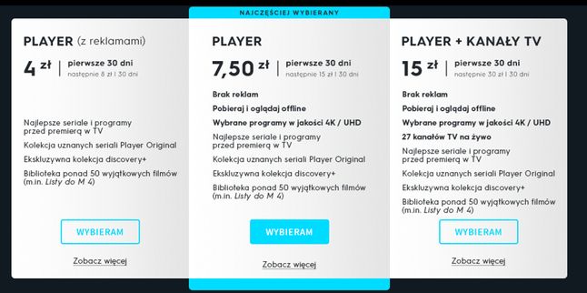 Nowe pakiety w Player.pl