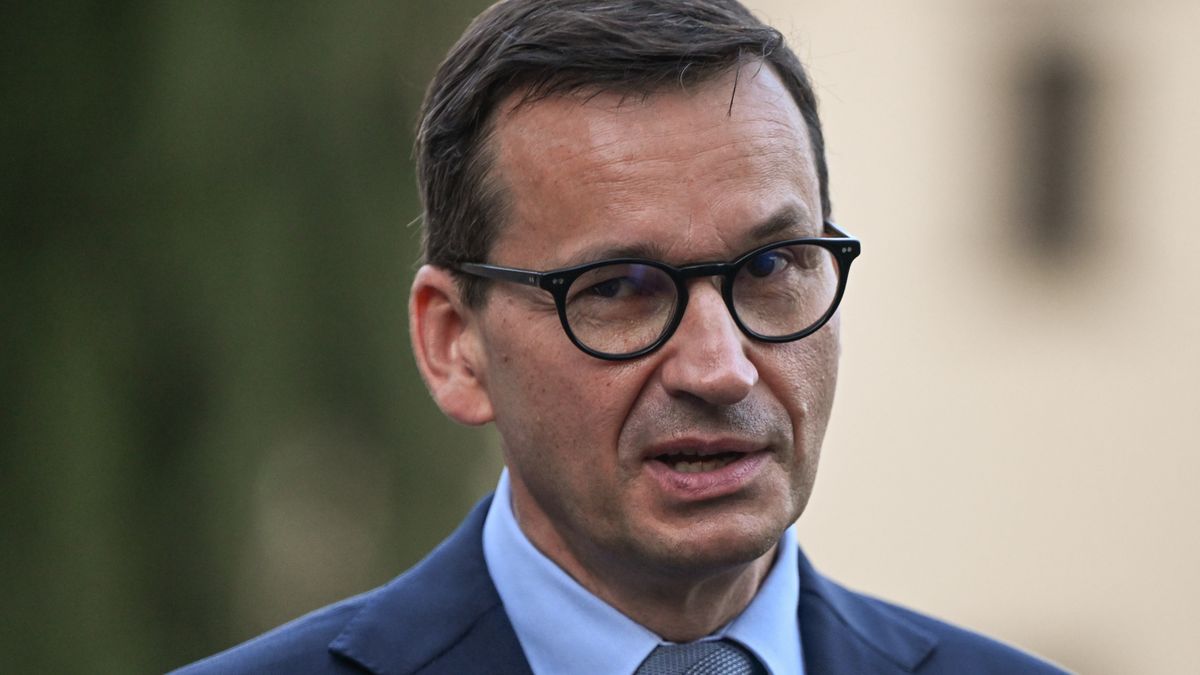 KRAKOW, POLAND - AUGUST 15, 2024:
Mateusz Morawiecki MP, a former Prime Minister of Poland, as he arrives to join Jaroslaw Kaczynski, Chairman of PiS (Law and Justice party) and other leading PiS (Law and Justice party) politicians, at Wawel Cathedral for a private monthly mass commemorating President Lech Kaczynski and his wife, Maria, who died in the Smolensk crash, on August 15, 2024, in Krakow, Lesser Poland Voivodeship, Poland. (Photo by Artur Widak/NurPhoto via Getty Images)