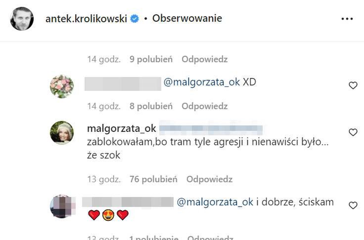 Małgorzata Ostrowska-Królikowska przerażona hejtem, jaki wylał się na jej syna Antka 