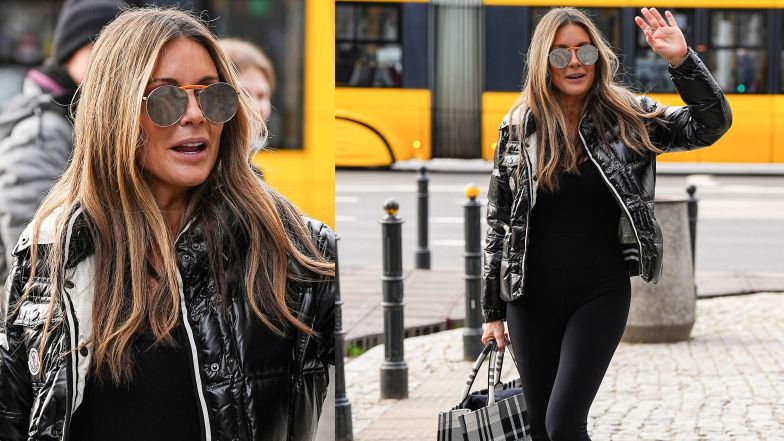 Małgorzata Rozenek przed studiem "Dzień dobry TVN"