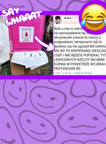 Darmowe podpaski w szkole to "wspieranie ideologii LGBT"?! Ech, już brak mi słów