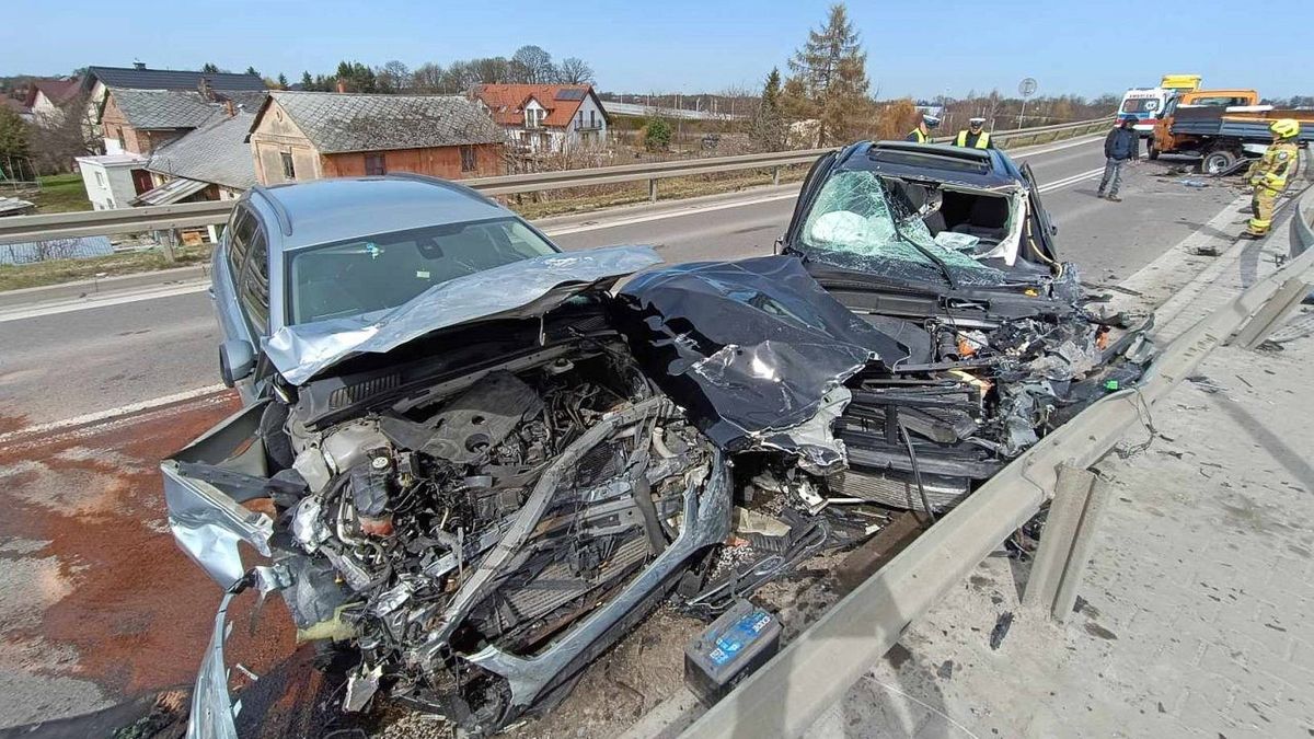 Wypadek na wiadukcie pod Lublinem