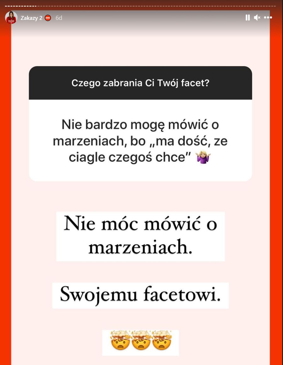 Blogerka zapytała swoich followersów "czego zabrania Ci Twój facet"