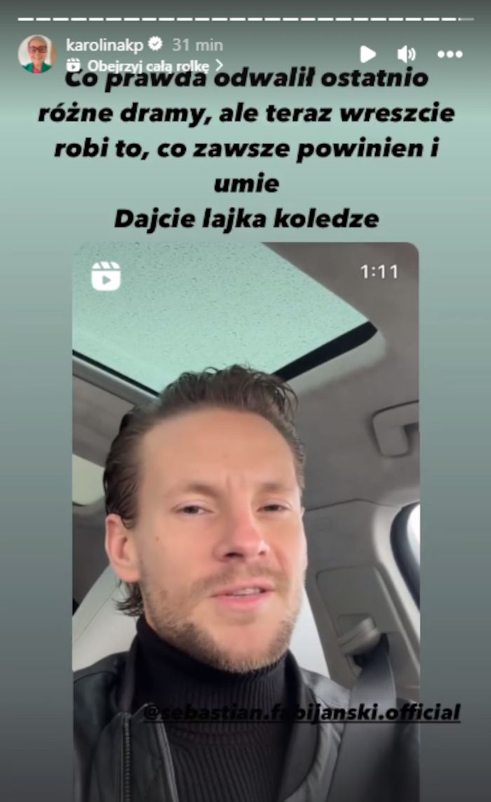 Karolina Korwin Piotrowska o Sebastianie Fabijańskim