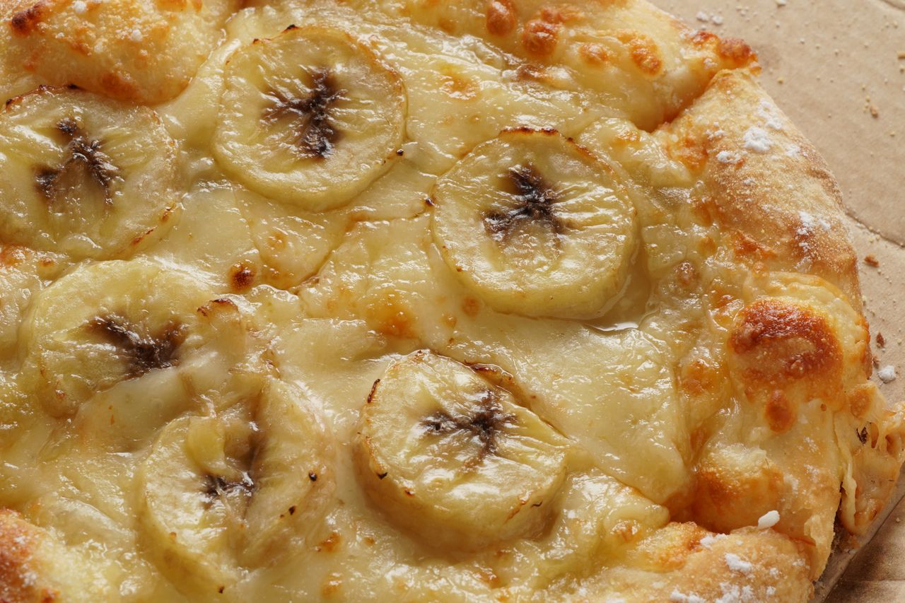 Pizza mit Banane wird nicht jedem gefallen.