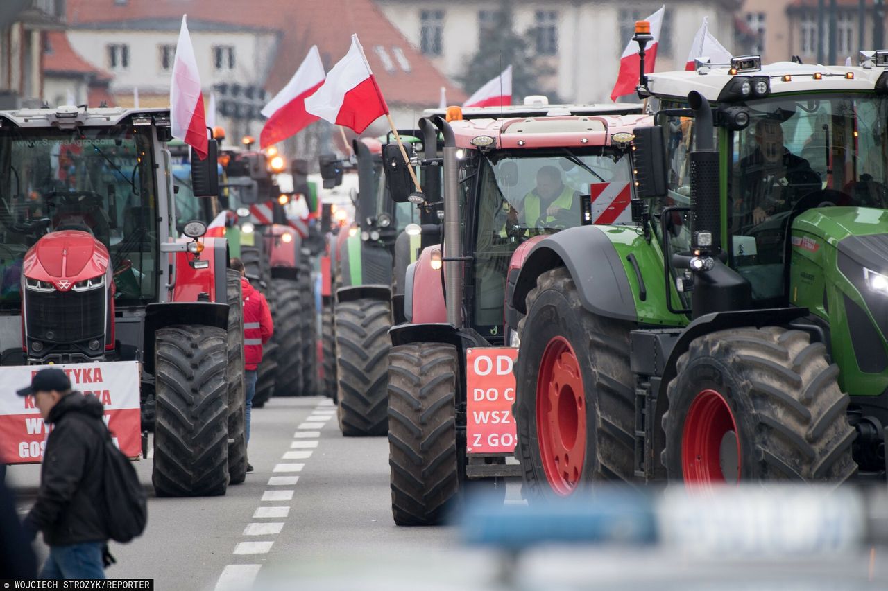 Elbląg. Protest rolników wobec umowy UE-Mercosur