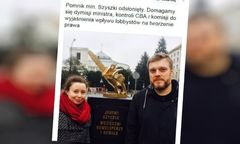 Złoty pomnik dla ministra Szyszki już stoi. Teraz pora na dymisję?