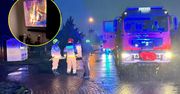 Straż pożarna interweniowała w bloku. Wszystko przez kominek w telewizorze