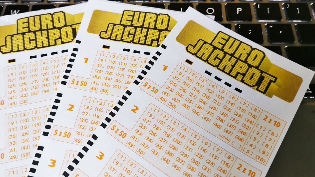 Close-Up of Eurojackpot lottery betting tickets. Krakow, Poland on August 31, 2021. (Photo by Beata Zawrzel/NurPhoto via Getty Images)