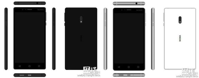 Nokia D1C w kolorach czarnym i białym