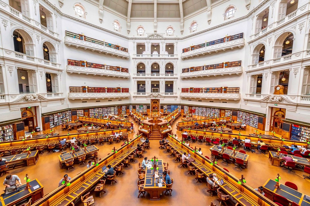 Biblioteka w Melbourne, Australia.