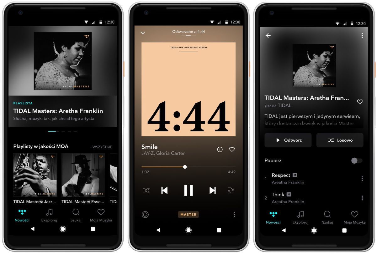Nowa wersja aplikacji TIDAL z zakładką z albumami w jakości MQA