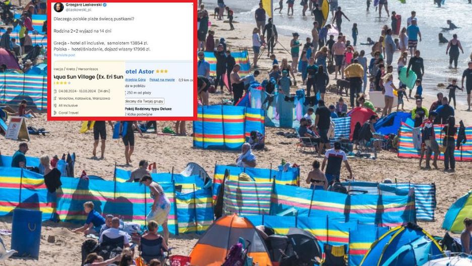 Rodzinne wakacje w Polsce droższe niż za granicą. Przedsiębiorca podlicza