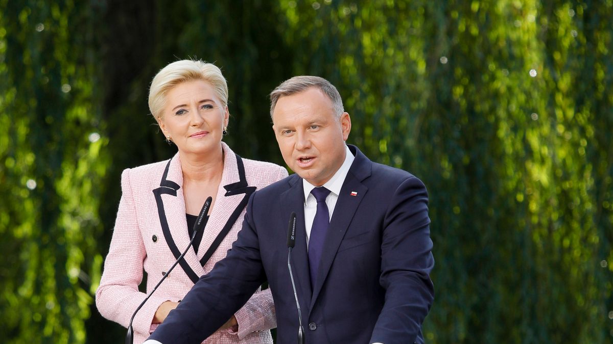 Prezydenta Andrzej Duda i pierwsza dama Agata Duda.