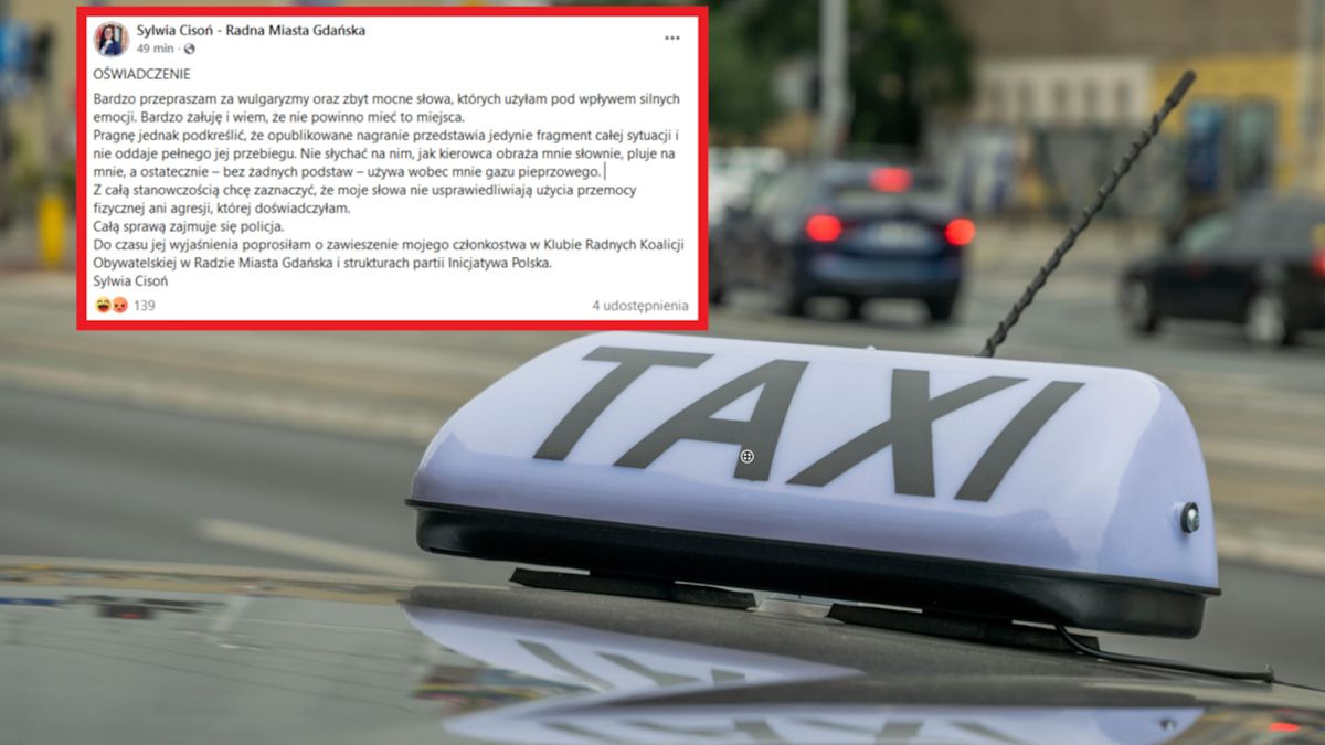 Gdańska radna nagrana w taksówce. "Bardzo przepraszam"
