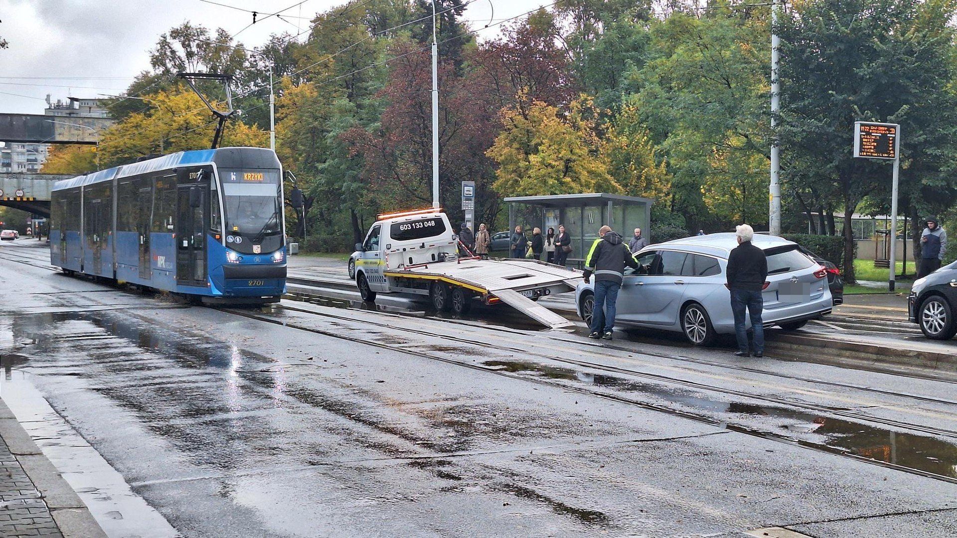 Wypadek na Grabiszyńskiej we Wrocławiu.