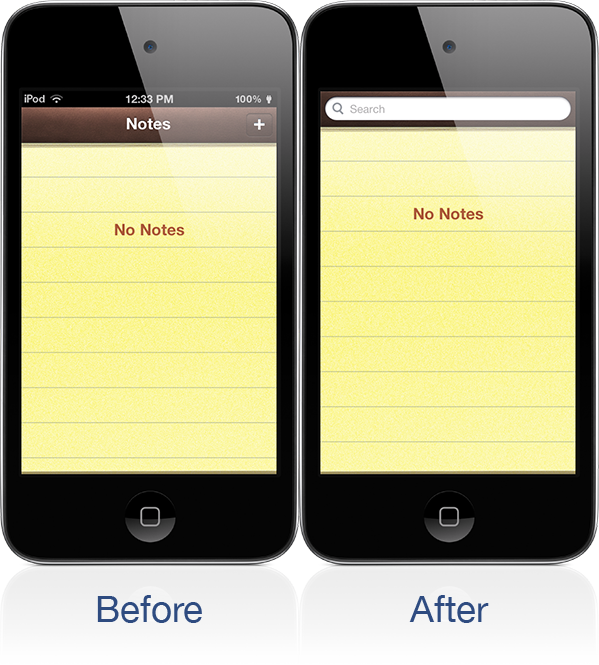Pełnoekranowe wyświetlanie systemowych aplikacji iOS-a