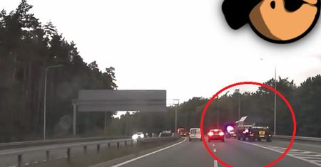Kierowca Audi i konwój saperski. Pod nagraniem zawrzało. "Piąte zero"