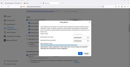 Firefox: jak zabezpieczyć dane logowania?