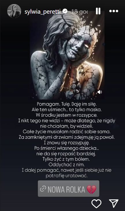 Sylwia Peretti wciąż czuje się rozbita po śmierci syna