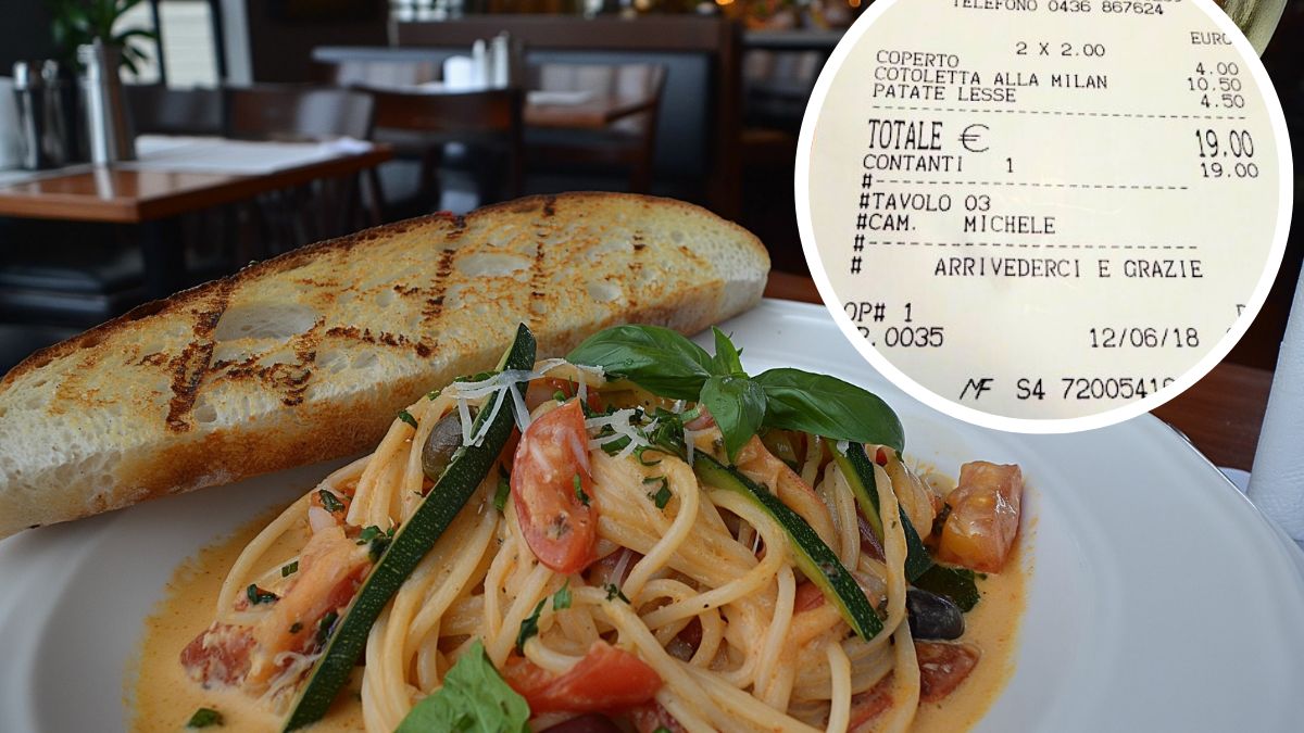 Coperto we włoskiej restauracji - Pyszności