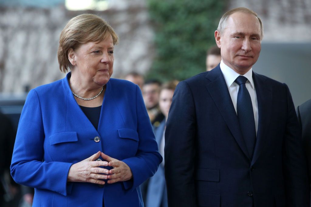 Spotkanie Merkel i Putina w 2020 r. 
