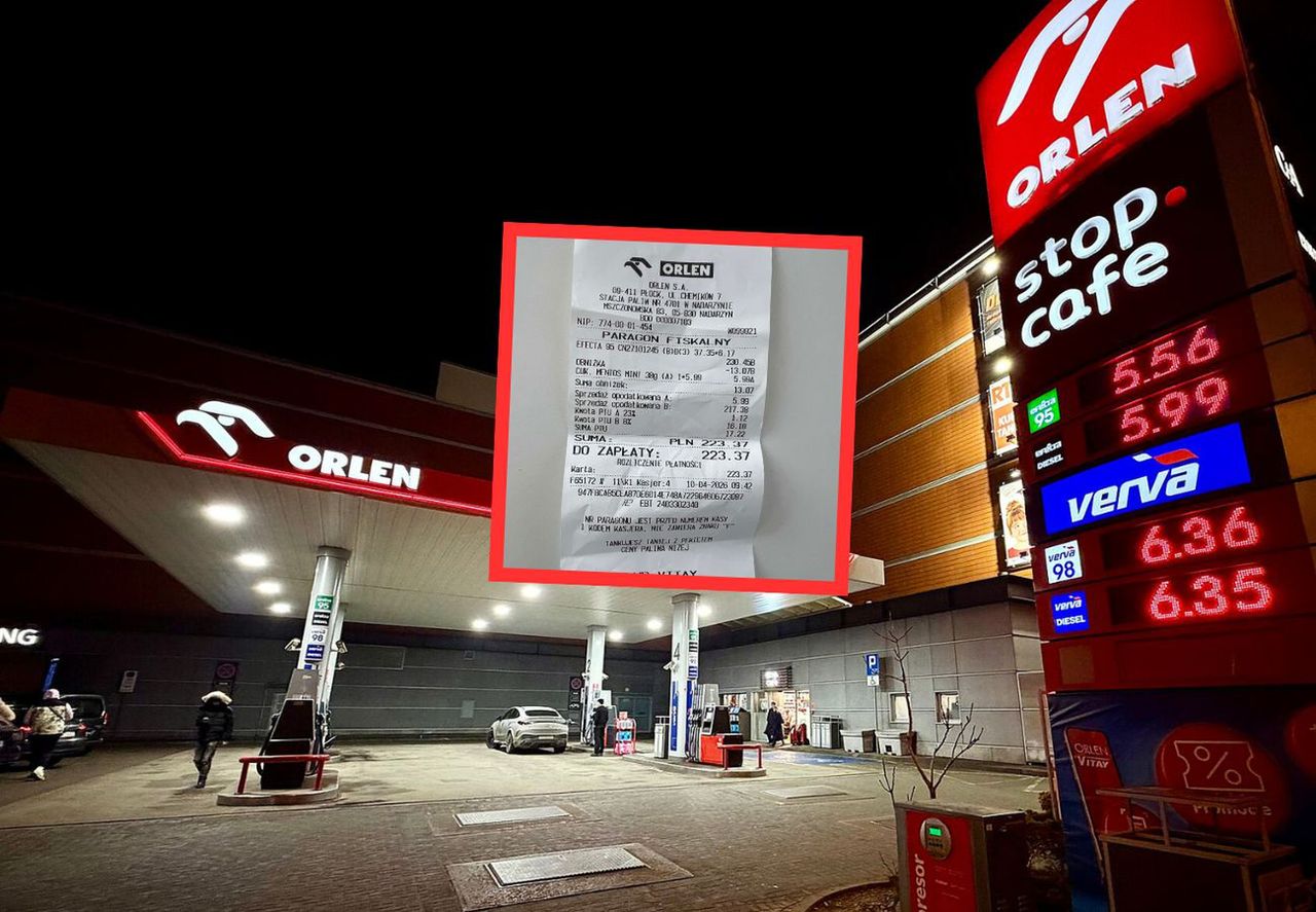 Zaskoczenie przy kasie. Pokazała paragon z ORLENU. "Nie czekamy"