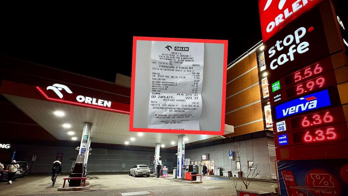 Pokazała paragon z Orlenu. Tyle oszczędziła