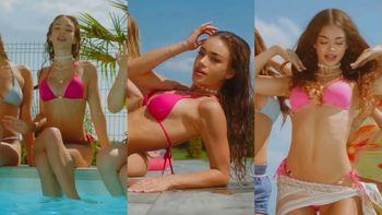Sofi Sivokha próbuje sił jako PIOSENKARKA! Wije się w mikroskopijnym BIKINI nad basenem w nowym teledysku (WIDEO)