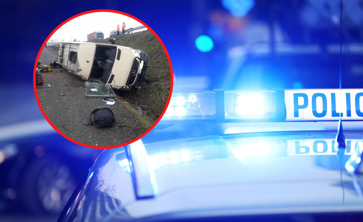 Wypadek komandosów na A1. Stan jednego jest poważny