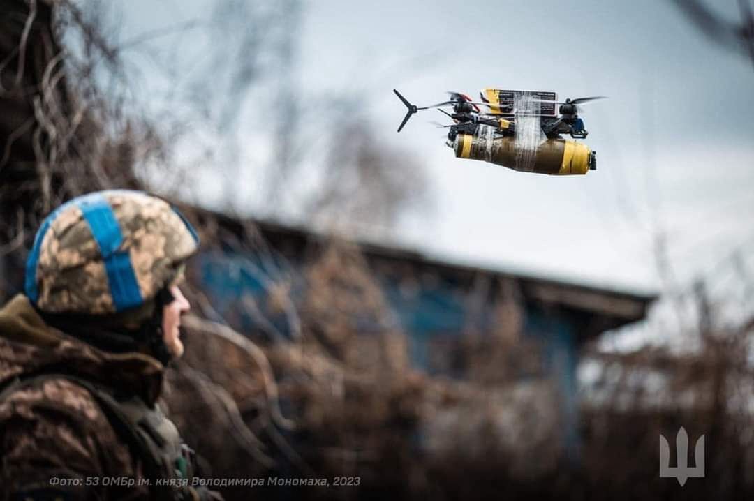 Ukrainian "death mosquito" just after takeoff.