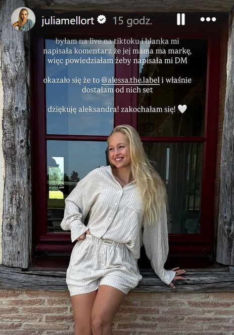 Julia Tychoniewicz w wygodnej stylizacji