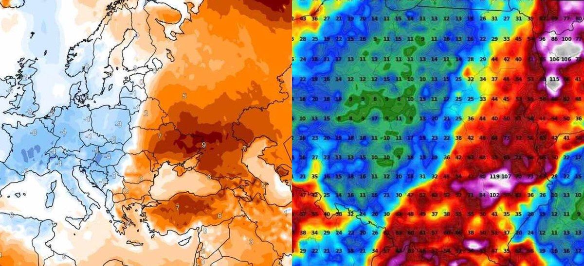 Mapy z nowymi prognozami pogody