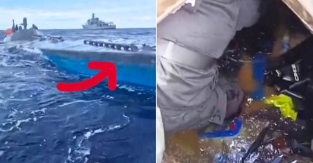 Odkrycie na środku oceanu. Nagranie z akcji służb