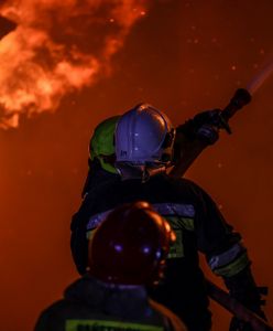 Pożar mleczarni na Podlasiu. Dym sięgał 40 metrów