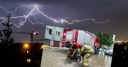 Burze pustoszyły Polskę. Koszmarna noc. Drzewo spadło na auto z pięcioma osobami w środku