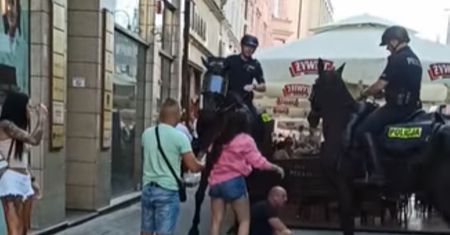 Dramat w Katowicach. Porażające nagranie z interwencji policji